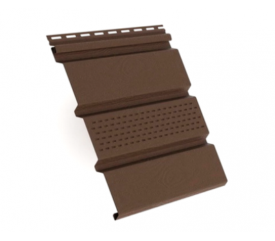 Софит коричневый с центральной перфорацией от производителя Россия по цене 530 р Софит коричневый с центральной перфорацией от производителя Россия по цене 530 р