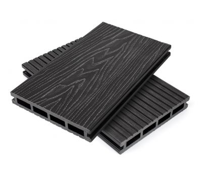 Террасная доска пустотелая ДПК  Графит от производителя  NanoWood по цене 450 р