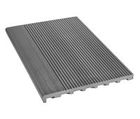 Ступень полнотелая из ДПК Optimum Серый