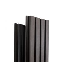 Реечная фасадная панель Техно Графит