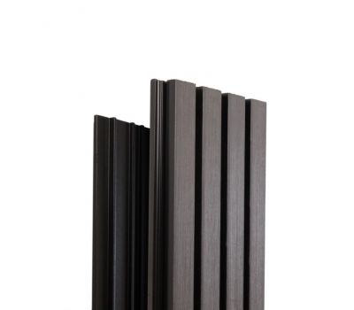 Реечная фасадная панель Техно Графит от производителя  Ecodecking по цене 921 р