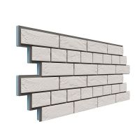 Фасадная термопанель Венецианский кирпич 20 мм - Белый Фасадная термопанель Венецианский кирпич 20 мм - Белый