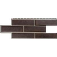 Фасадные панели (цокольный сайдинг) Венецианский камень Коричневый Фасадные панели (цокольный сайдинг) Венецианский камень Коричневый