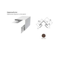 Наржный угол Коричневый