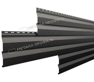 Металлический сайдинг МП СК-14х226 (VikingMP-01-9005-0.45) Черный темный от производителя  Металл Профиль по цене 1 550 р