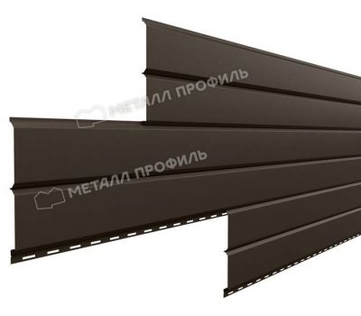 Металлический сайдинг Lбрус-15х240 (ПЭ-01-RR32-0.45) Темно-коричневый от производителя  Металл Профиль по цене 1 550 р