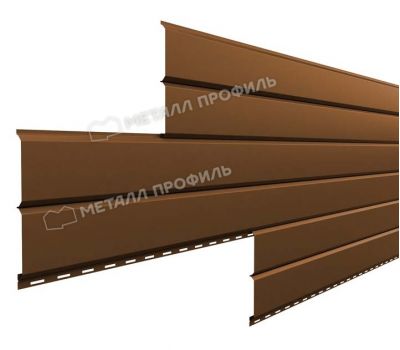 Металлический сайдинг Lбрус-15х240 (PURMAN-20-Argillite-0.5) Медный металлик от производителя  Металл Профиль по цене 1 550 р
