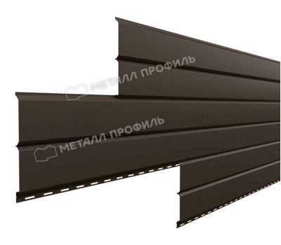 Металлический сайдинг Lбрус-15х240 (PURMAN-20-RR32-0.5) Темно-коричневый от производителя  Металл Профиль по цене 1 550 р