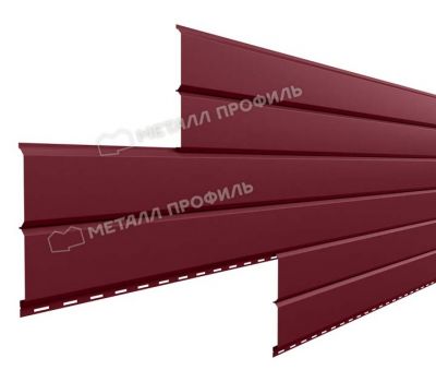Металлический сайдинг Lбрус-15х240 (VikingMP-01-3005-0.45) Красное вино от производителя  Металл Профиль по цене 1 550 р