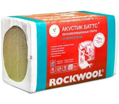 Утеплитель Акустик Баттс 50X600X1000 от производителя  Rockwool по цене 1 420 р
