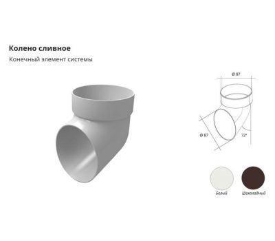 Колено сливное ПВХ Белый от производителя Grand Line по цене 250 р Колено сливное ПВХ Белый от производителя Grand Line по цене 250 р